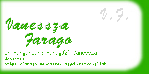 vanessza farago business card